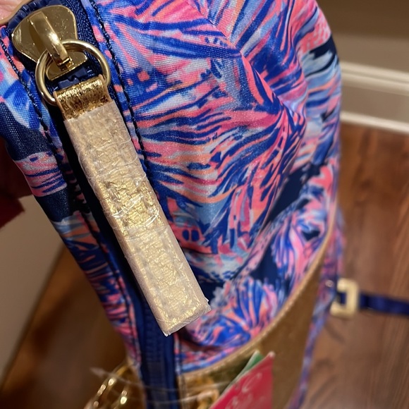 Lilly Pulitzer Packable Escape Weekender Bag in print Palms Up NWT RARE - Picture 5 of 8